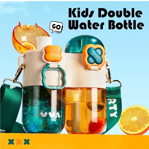 Tritan Leak Proof Kids👧🏻👦🏻Bottles w Spout Lid & Safety Lock🔓Travel🧳 - Picture 9 of 10
